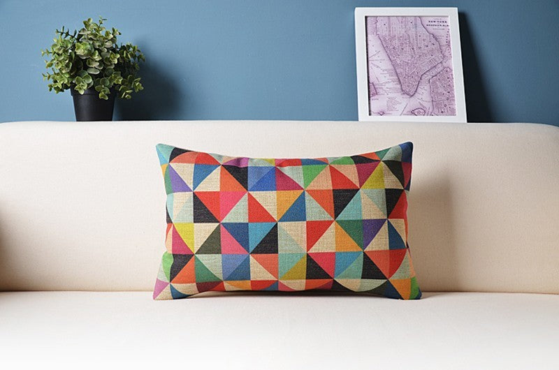 Rectangular pillow cover