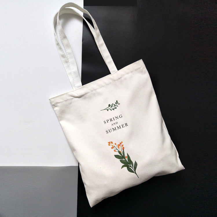 Students Ins Wind Tote Korean Version Of Large-capacity Canvas Bags