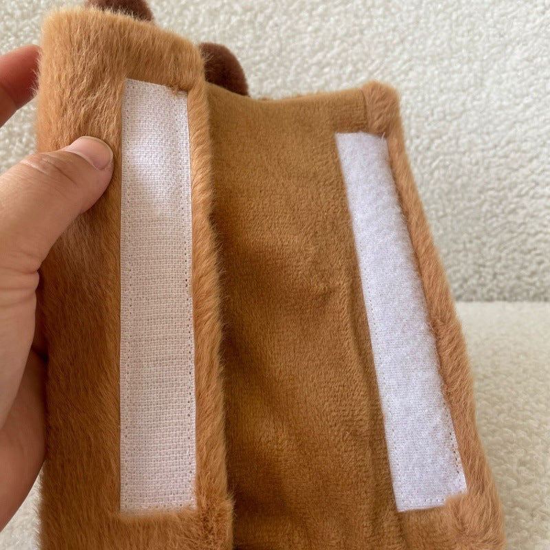 Capybara Car Pillow Khaki Cute Neck Pillow Car Car Pillow Automotive Headrest Shoulder Cover Car Supplies