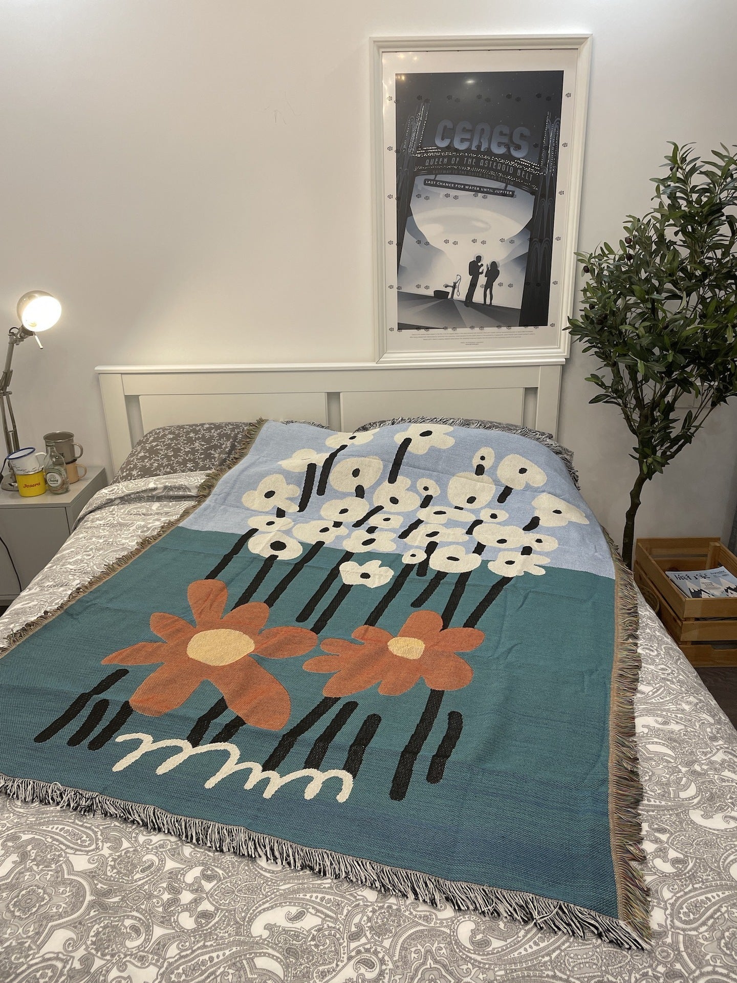 Tapestry Sofa Blanket Towel Nordic Floral