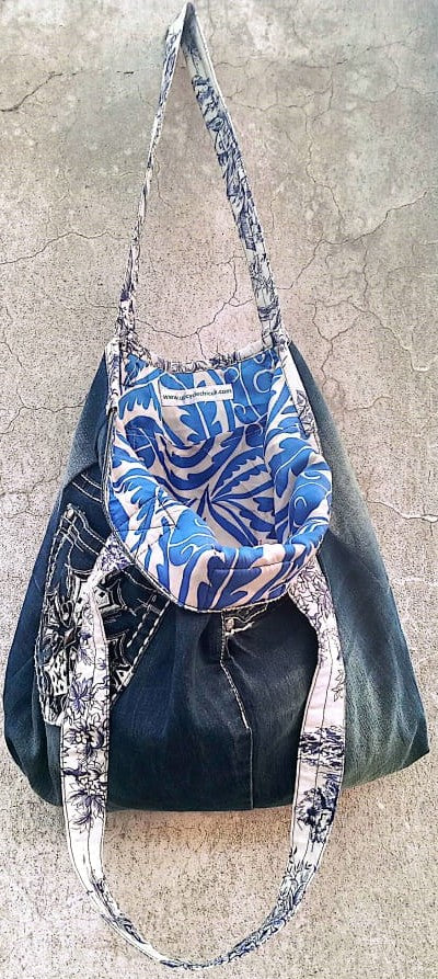 Upcycled Premium Denim Tote Bag – Boho with a Bold Edge