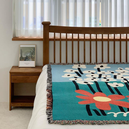 Tapestry Sofa Blanket Towel Nordic Floral