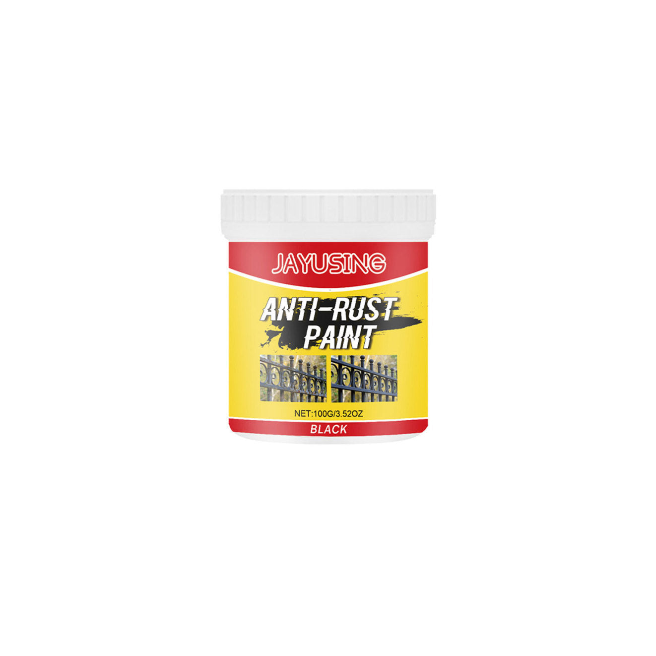 Jayusing Rust Removal Paint Iron Gate Railing Metal Anti-rust Anti-corrosion Conversion Refurbished Coating Primer